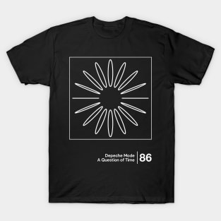 A Question of Time  -  Minimal Style Graphic Artwork T-Shirt